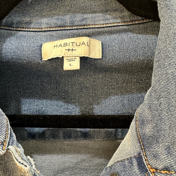 NWOT Habitual Denim Mini Dress - Picture 3 of 4